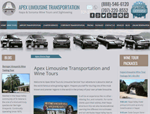 Tablet Screenshot of apexwinetours.com
